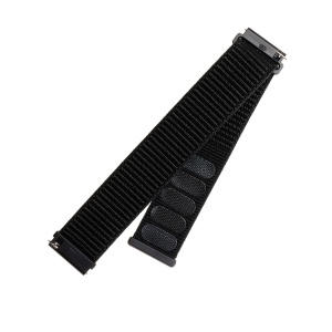 Curea pentru Samsung Galaxy Watch 4/5/Active 2, Huawei Watch GT 3 (42mm)/GT 3 Pro (43mm) - Fixed Nylon Strap - Black - Img 2