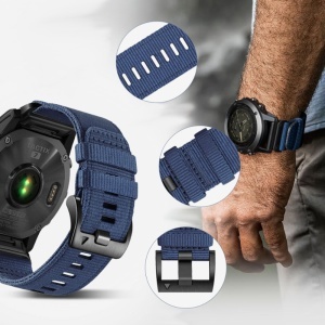 Curea pentru Samsung Galaxy Watch 4/5/Active 2, Huawei Watch GT 3 (42mm)/GT 3 Pro (43mm) - Techsuit Watchband 20mm (W070) - Nightshade Blue - Img 5