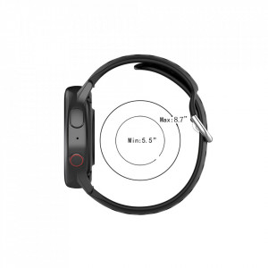 Curea pentru Samsung Galaxy Watch 4/5/Active 2, Huawei Watch GT 3 (42mm)/GT 3 Pro (43mm) - Techsuit Watchband 20mm (W004) - Black - Img 6