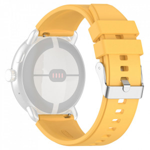 Curea pentru Samsung Galaxy Watch 4/5/Active 2, Huawei Watch GT 3 (42mm)/GT 3 Pro (43mm) - Techsuit Watchband 20mm (W026) - Yellow - Img 1