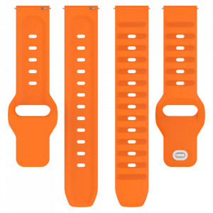 Curea pentru Samsung Galaxy Watch 4/5/Active 2, Huawei Watch GT 3 (42mm)/GT 3 Pro (43mm) - Techsuit Watchband (W050) - Orange - Img 2