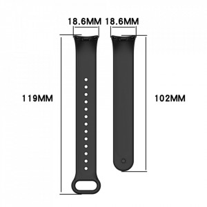 Curea pentru Xiaomi Mi Band 8 / 8 NFC / 9 / 9 NFC - Techsuit Watchband (W014) - Black - Img 5