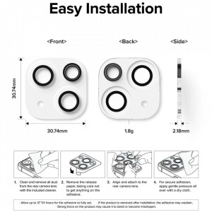 Folie Camera pentru iPhone 15 / iPhone 15 Plus (set 2) - Ringke Camera Protector Glass - Clear - Img 7