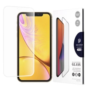 Folie pentru iPhone 11 / iPhone XR - Dux Ducis Tempered Glass - White - Img 1