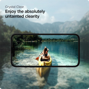 Folie pentru iPhone 13 / iPhone 13 Pro / iPhone 14 - Spigen Glas.tR Align Master - Black - Img 5