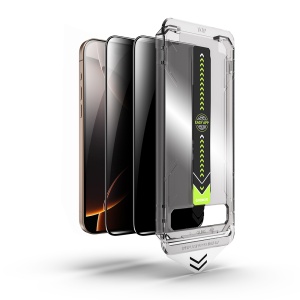 Folie pentru iPhone 15 / iPhone 16 (set 2) - Techsuit TitanGlass FullCover - Privacy - Img 2