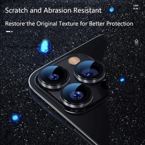 Folie pentru iPhone 15 Pro / iPhone 15 Pro Max / iPhone 16 Pro / iPhone 16 Pro Max - Blueo 99 Anti-Reflective Lens Glass - Natural Titanium - Img 5