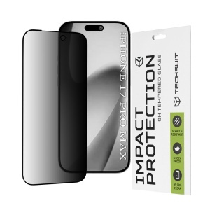 Folie pentru iPhone 17 Pro Max - Techsuit 111D Privacy Full Glue - Black