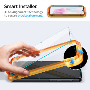 Folie pentru Samsung Galaxy A35 5G / M35 (set 2) - Spigen Glas.TR Align Master - Clear - Img 8
