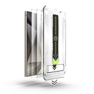 Folie pentru Samsung Galaxy S24 Ultra (set 2) - Techsuit TitanGlass CrystalHD [Fingerprint Unlock Compatible] - Clear - Img 2