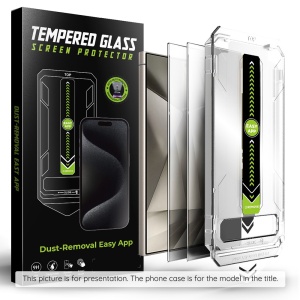 Folie pentru Samsung Galaxy S25 Plus / Galaxy S24 Plus (set 2) - Techsuit TitanGlass CrystalHD [Fingerprint Unlock Compatible] - Privacy