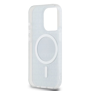 Husa iPhone 15 Pro - DKNY IML Mono & Stripe MagSafe (DKHMP15LHRHSEK) - Black - Img 3
