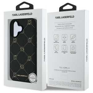 Husa iPhone 16 - Karl Lagerfeld Leather MagSafe (KLHMP16SPGKHPHK) - Karl Head - Img 7