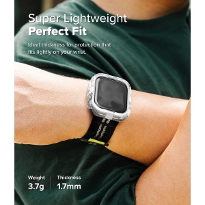 Husa pentru Apple Watch 10 42mm - Ringke Fusion Bumper - Black - Img 6