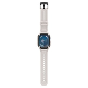 Husa pentru Apple Watch 10 46mm + Curea - Spigen Rugged Armor Pro - Dune Beige - Img 7