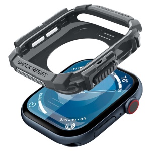 Husa pentru Apple Watch 10 46mm - Spigen Rugged Armor - Dark Grey - Img 1