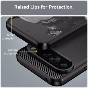 Husa pentru Google Pixel 9 Pro XL - Techsuit Carbon Silicone - Blue - Img 7