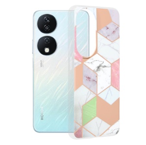 Husa pentru Honor X7b / X7b 5G / 90 SMART - Techsuit Marble Series - Purple Hex - Img 1