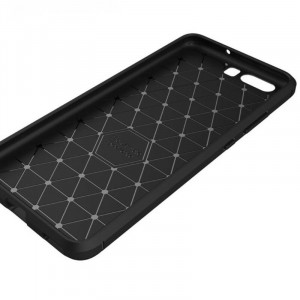 Husa pentru Huawei P10 Plus - Techsuit Carbon Silicone - Black - Img 5