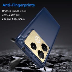 Husa pentru Infinix Note 40 Pro+ - Techsuit Carbon Silicone - Blue - Img 3