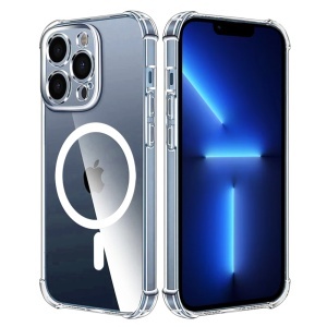 Husa pentru iPhone 13 Pro Max - Techsuit Shockproof Clear Silicone MagSafe - Clear - Img 1