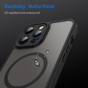Husa pentru iPhone 13 Pro - Techsuit HaloFrost II MagSafe - Black - Img 6