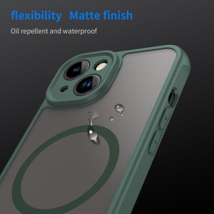 Husa pentru iPhone 13 - Techsuit HaloFrost II MagSafe - Green - Img 4