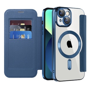 Husa pentru iPhone 13 - Techsuit SmartMag Book Case - Blue - Img 1