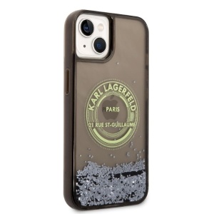 Husa pentru iPhone 14 Plus - Karl Lagerfeld Hardcase Liquid Glitter (KLHCP14MLCRSGRK) - RSG - Img 6