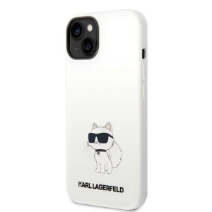 Husa pentru iPhone 14 Plus - Karl Lagerfeld Silicone MagSafe (KLHMP14MSNCHBCH) - White Choupette - Img 5