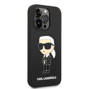 Husa pentru iPhone 14 Pro - Karl Lagerfeld Silicone (KLHCP14LSNIKBCK) - Ikonik - Img 7