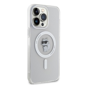 Husa pentru iPhone 14 Pro Max - Karl Lagerfeld IML MagSafe (KLHMP14XHFCCNOT) - Transparent Choupette - Img 5