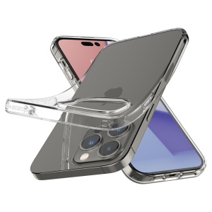 Husa pentru iPhone 14 Pro Max - Spigen Liquid Crystal - Clear - Img 6