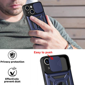 Husa pentru iPhone 14 Pro - Techsuit CamShield Series - Blue - Img 6
