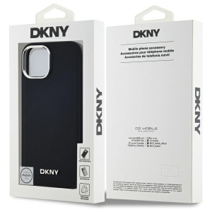 Husa pentru iPhone 15 Plus - DKNY Hardcase Plain Logo MagSafe (DKHMP15MPSCMCLK) - Black - Img 8