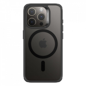 Husa pentru iPhone 15 Pro Max - ESR Classic Hybrid HaloLock - Frosted Black - Img 4
