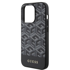 Husa pentru iPhone 15 Pro Max - Guess GCube Stripes MagSafe (GUHMP15XHGCFSEK) - Black - Img 4