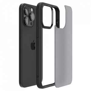 Husa pentru iPhone 15 Pro - Spigen Ultra Hybrid - Frost Black - Img 3