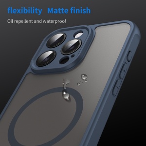 Husa pentru iPhone 15 Pro - Techsuit HaloFrost II MagSafe - Navy Blue - Img 6