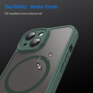 Husa pentru iPhone 15 - Techsuit HaloFrost II MagSafe - Green - Img 6
