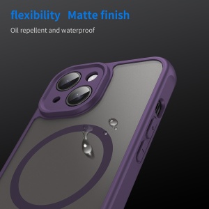 Husa pentru iPhone 15 - Techsuit HaloFrost II MagSafe - Purple - Img 4