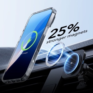 Husa pentru iPhone 16 Plus + Folie - ESR Classic Hybrid HaloLock Kickstand - Clear - Img 3
