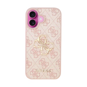 Husa pentru iPhone 16 Plus - Guess Hardcase 4G Big Logo (GUHCP16M4GMGPI) - Pink - Img 1