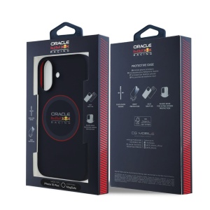 Husa pentru iPhone 16 Plus - Red Bull Racing Silicone Red Ring MagSafe (RBHMP16M24SIILVR) - Navy - Img 6