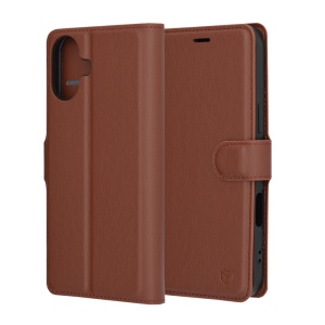 Husa pentru iPhone 16 Plus - Techsuit Leather Folio - Brown - Img 1