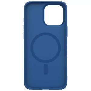 Husa pentru iPhone 16 Pro Max - Nillkin Super Frosted Shield Pro Magnetic - Blue - Img 2
