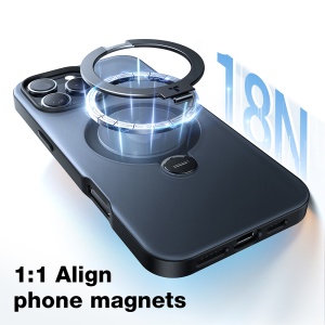 Husa pentru iPhone 16 Pro Max - Torras Ostand Spin MagSafe Series - Clear - Img 3