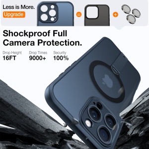 Husa pentru iPhone 16 Pro Max - Torras Pstand Spin MagSafe - Black - Img 5