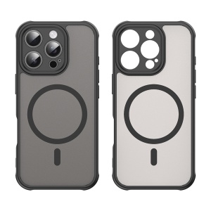Husa pentru iPhone 16 Pro - Techsuit HaloFrost II MagSafe - Black - Img 2