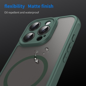Husa pentru iPhone 16 Pro - Techsuit HaloFrost II MagSafe - Green - Img 6